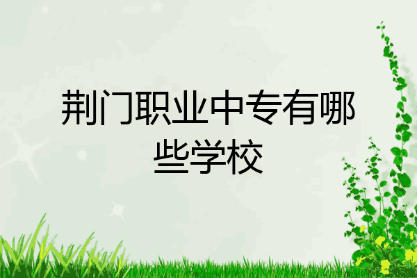 荆门职业中专有哪些学校