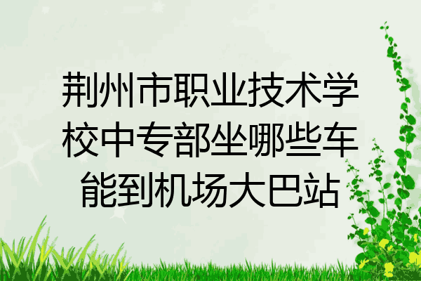 荆州市职业技术学校中专部坐哪些车能到机场大巴站