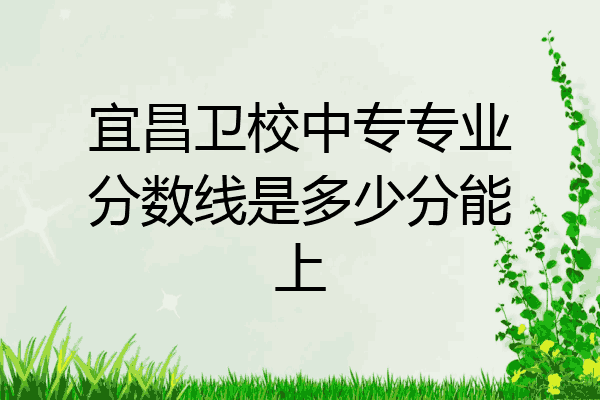 宜昌卫校中专专业分数线是多少分能上