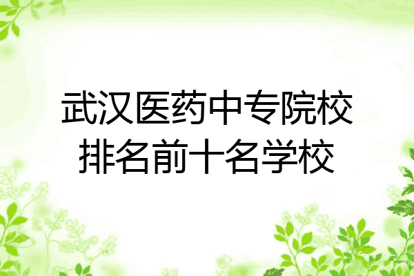 武汉医药中专院校排名前十名学校