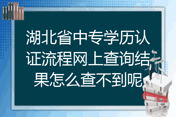 湖北省中专学历认证流程网上查询结果怎么查不到呢