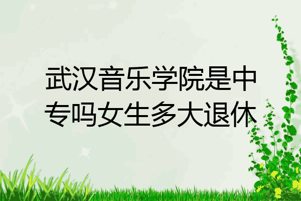 武汉音乐学院是中专吗女生多大退休