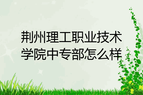 荆州理工职业技术学院中专部怎么样