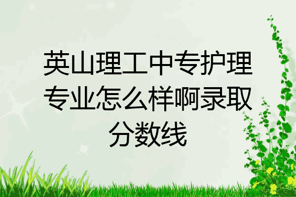 英山理工中专护理专业怎么样啊录取分数线
