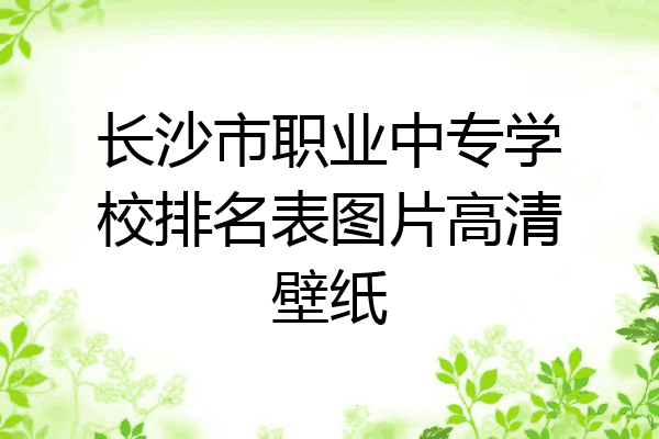 长沙市职业中专学校排名表图片高清壁纸
