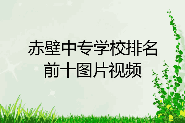 赤壁中专学校排名前十图片视频