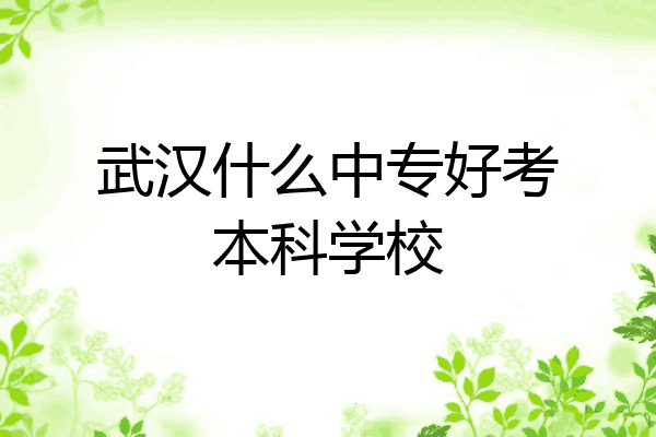 武汉什么中专好考本科学校