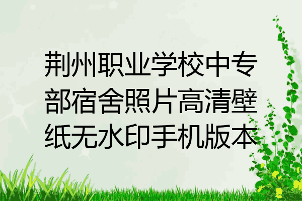 荆州职业学校中专部宿舍照片高清壁纸无水印手机版本