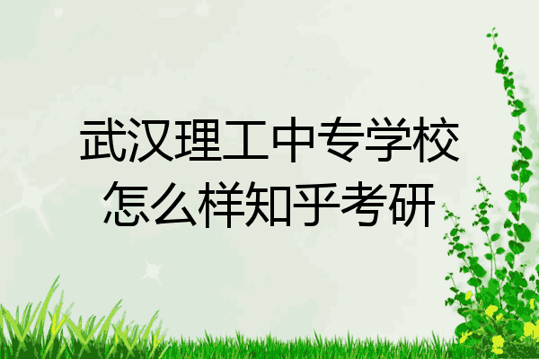 武汉理工中专学校怎么样知乎考研