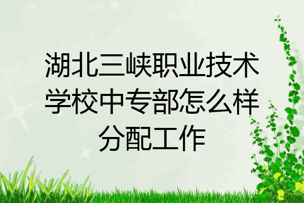 湖北三峡职业技术学校中专部怎么样分配工作
