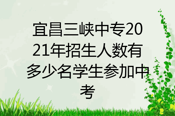 宜昌三峡中专2021年招生人数有多少名学生参加中考