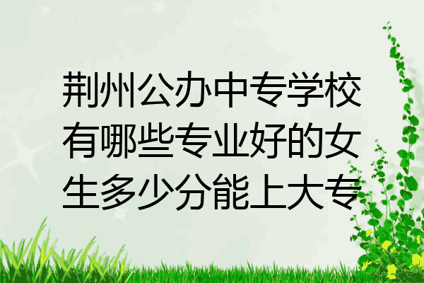 荆州公办中专学校有哪些专业好的女生多少分能上大专