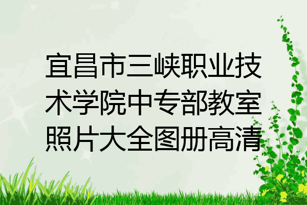 宜昌市三峡职业技术学院中专部教室照片大全图册高清