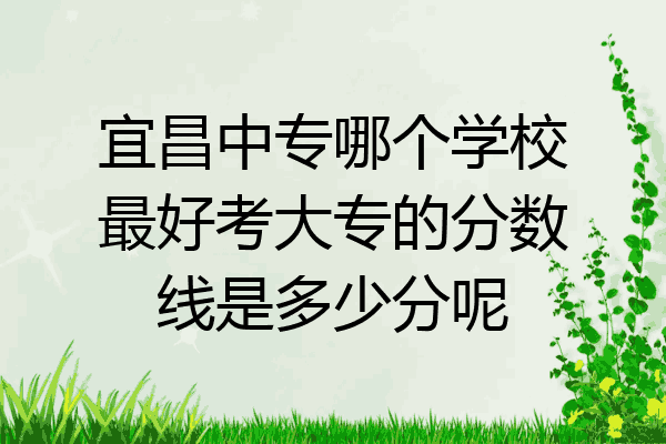 宜昌中专哪个学校最好考大专的分数线是多少分呢