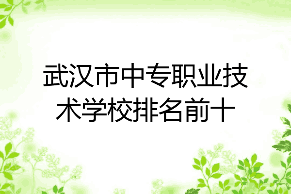武汉市中专职业技术学校排名前十