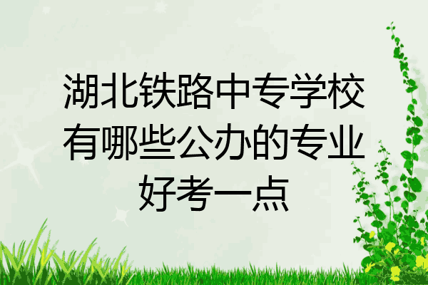 湖北铁路中专学校有哪些公办的专业好考一点