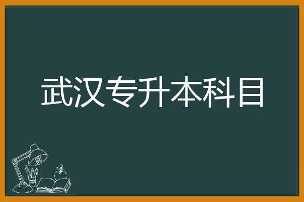 武汉专升本科目