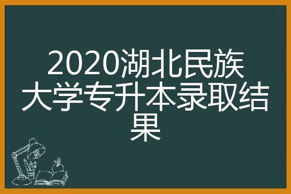 2020湖北民族大学专升本录取结果