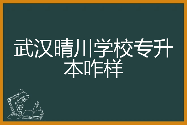 武汉晴川学校专升本咋样
