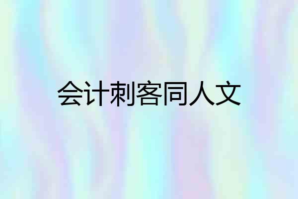 会计刺客同人文