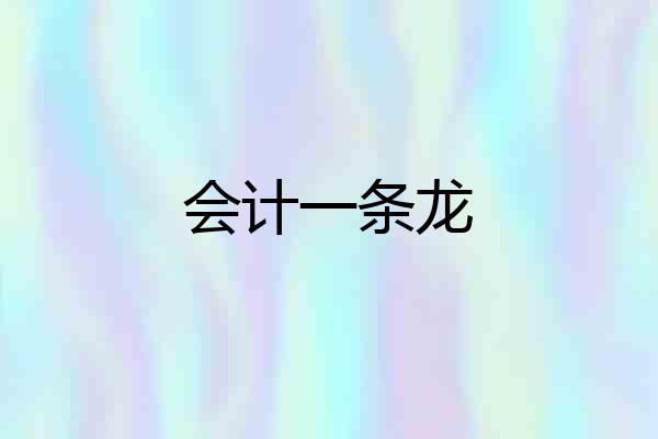 会计一条龙