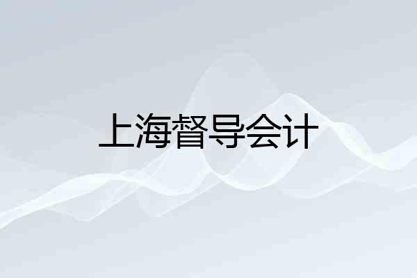上海督导会计