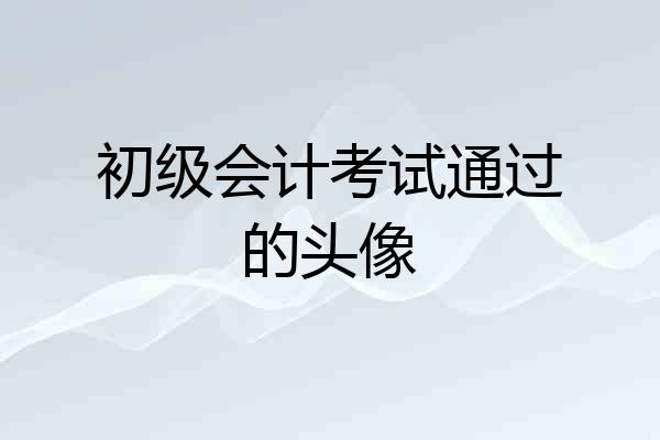 初级会计考试通过的头像