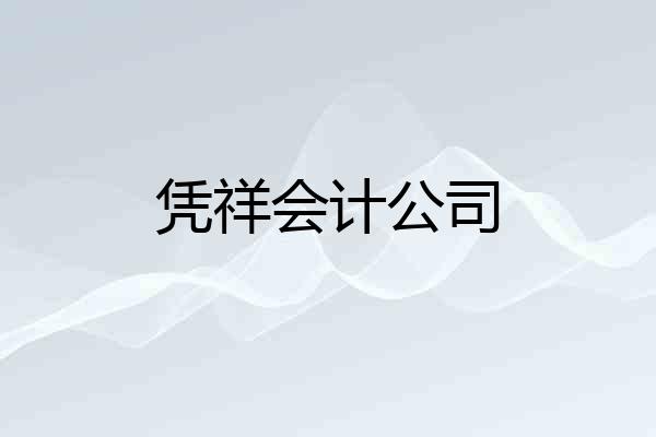 凭祥会计公司