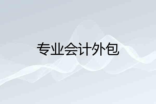 专业会计外包