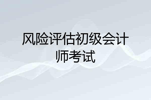 风险评估初级会计师考试