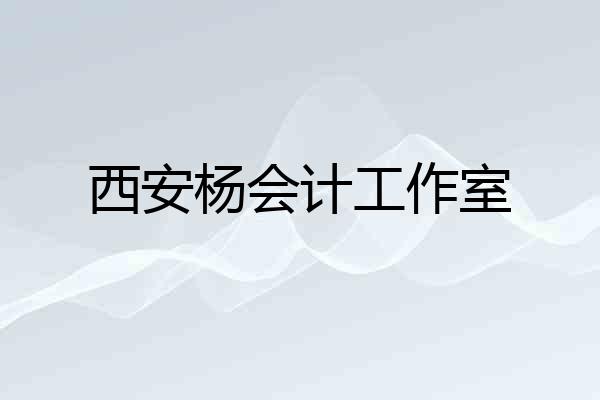 西安杨会计工作室