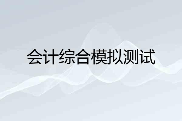 会计综合模拟测试