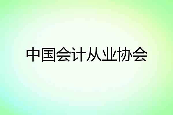中国会计从业协会