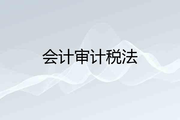 会计审计税法