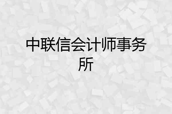 中联信会计师事务所