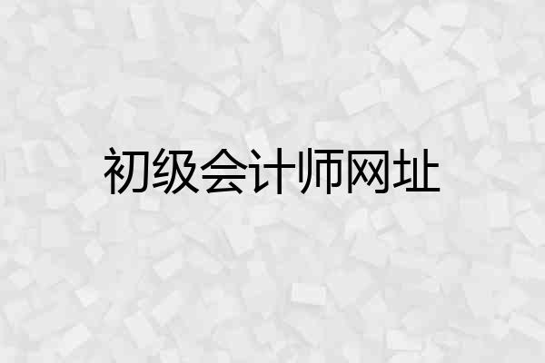 初级会计师网址