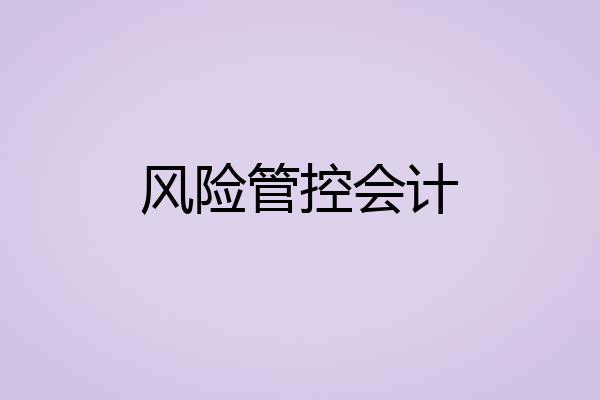 风险管控会计