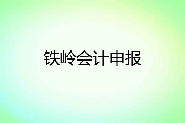 铁岭会计申报