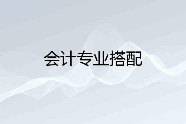 会计专业搭配
