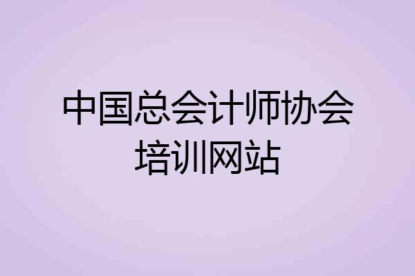 中国总会计师协会培训网站