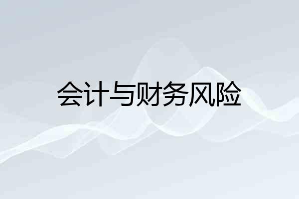 会计与财务风险