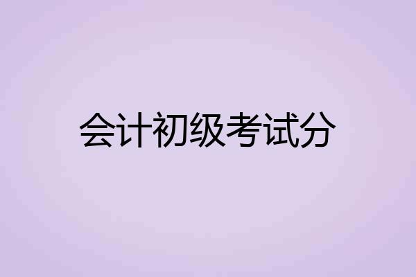 会计初级考试分