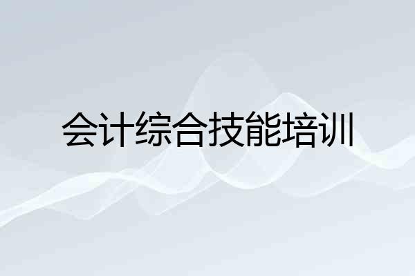 会计综合技能培训