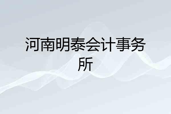 河南明泰会计事务所