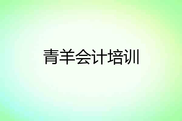 青羊会计培训