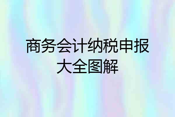 商务会计纳税申报大全图解