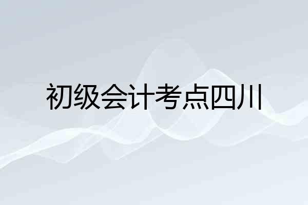 初级会计考点四川