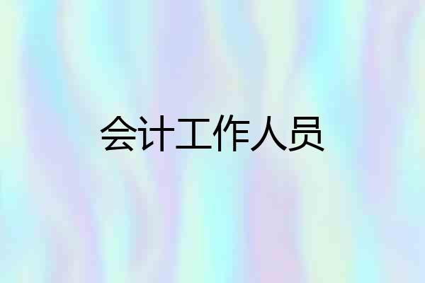 会计工作人员