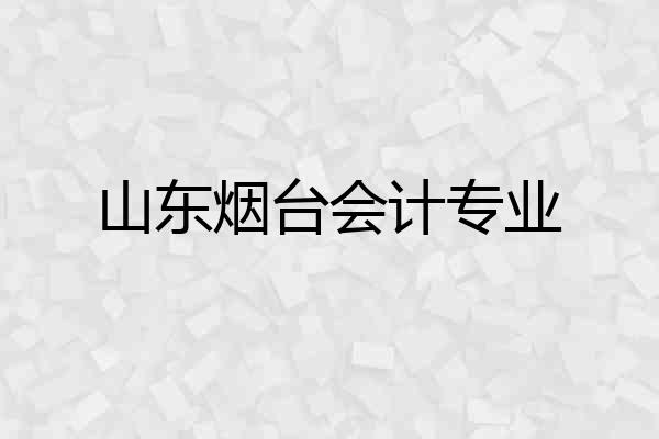 山东烟台会计专业