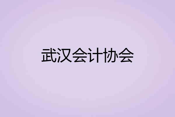 武汉会计协会